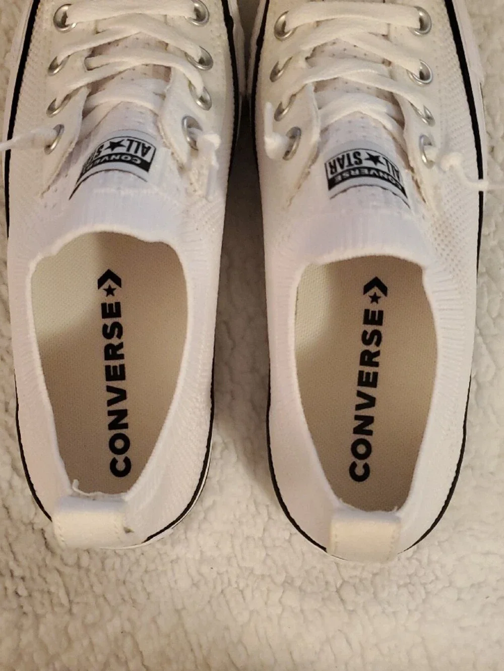NWB Converse Chuck Taylor All Star Shoreline Knit-SZ 8-White/Black/White
